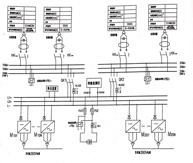 直流屏接线图 直流屏接线图